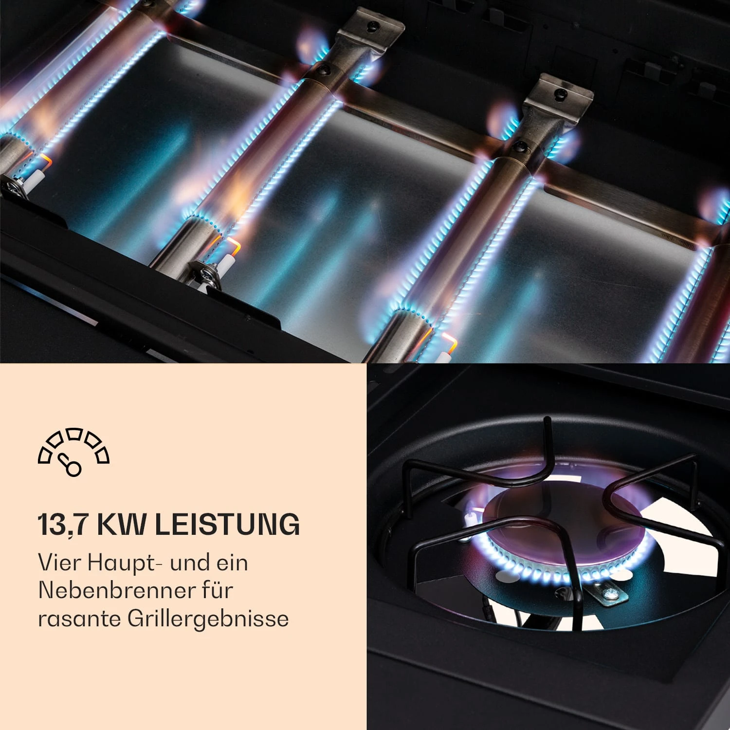 Valdosta 4.1 Gasgrill 4 X 2,8 KW + 2,5 KW Brenner Edelstahl Mobil 6 Valdosta 4.1 Gasgrill 4 X 2,8 KW + 2,5 KW Brenner Edelstahl Mobil – Bild 4