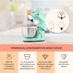 Bella Elegance Küchenmaschine 2000W 2,7PS 5,2 Ltr Edelstahl BPA-frei -Küchenbedarf Angebote 10035520 de 0003 usp