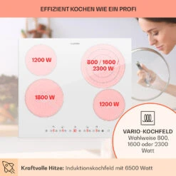 Virtuosa 4 Einbaukochfeld 4 Zonen 6500W Glaskeramik -Küchenbedarf Angebote 10035552 de 0003 usp