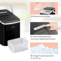 Arctic Porter Eiswürfelmaschine Bullet-Eis 12kg/24h Edelstahl -Küchenbedarf Angebote 10035553 de 0004 usp