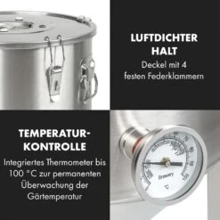 Gärkeller Pro XL Fermentierkessel 60 Liter Ablassventil 304-Edelstahl 17 Gärkeller Pro XL Fermentierkessel 60 Liter Ablassventil 304-Edelstahl -Küchenbedarf Angebote 10035622 de 0007 logo