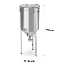 Gärkeller Pro XL Fermentierkessel 60 Liter Ablassventil 304-Edelstahl 19 Gärkeller Pro XL Fermentierkessel 60 Liter Ablassventil 304-Edelstahl -Küchenbedarf Angebote 10035622 yy 0010 logo Klarstein Conical Fermenter 60L