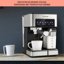 Arabica Comfort Espressomaschine 1350W 20 Bar 1,8l Touch-Bedienfeld -Küchenbedarf Angebote 10035655 de 0004 usp