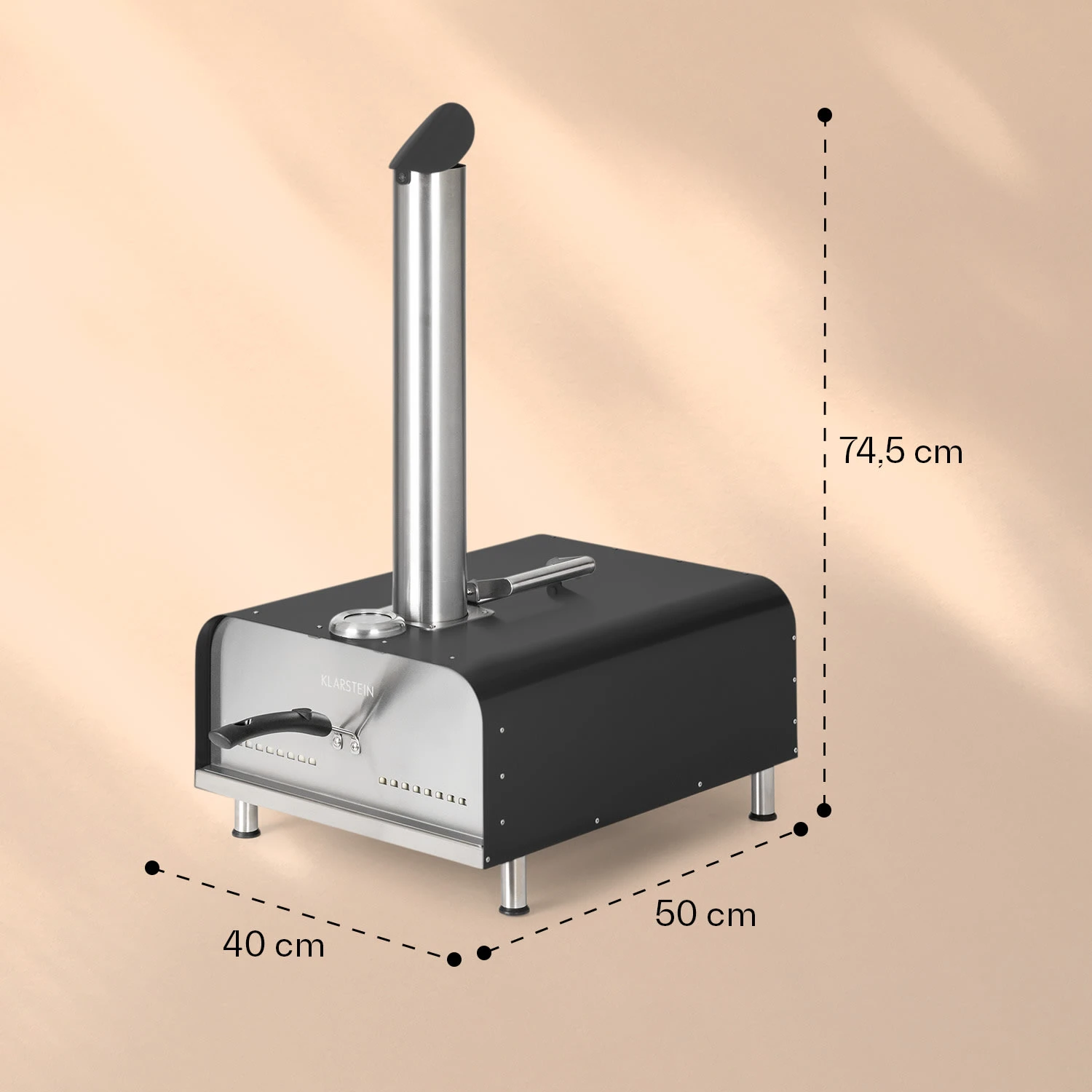 Diavolo Pizza-Pelletofen Inkl. Pizzastein Thermometer Edelstahl 10 Diavolo Pizza-Pelletofen Inkl. Pizzastein Thermometer Edelstahl – Bild 8