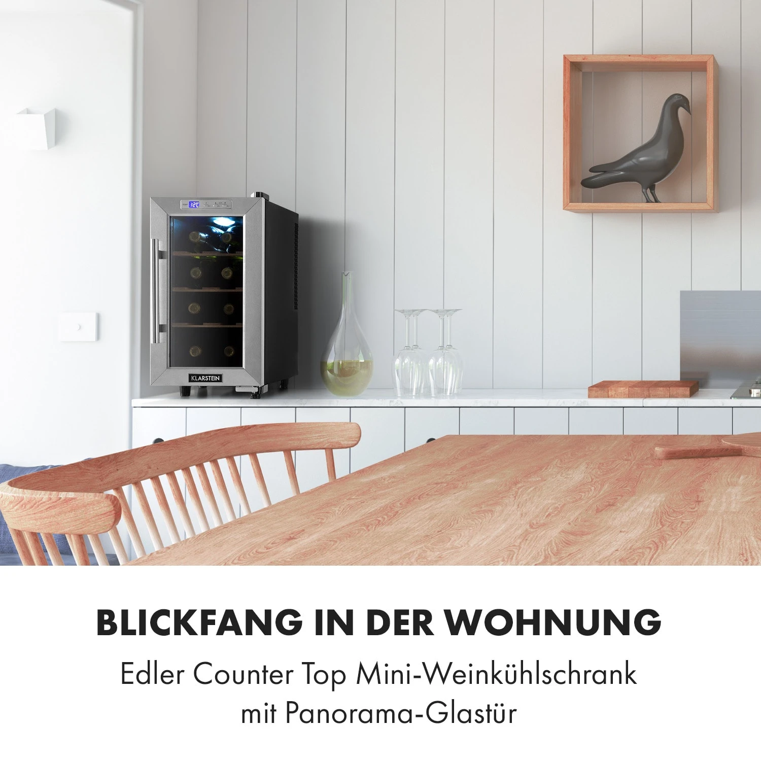 Reserva 8 Uno Weinkühlschrank 23 Ltr 8 Fl 11-18 °C 26 DB Edelstahl 4 Reserva 8 Uno Weinkühlschrank 23 Ltr 8 Fl 11-18 °C 26 DB Edelstahl – Bild 2