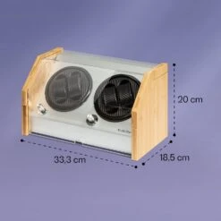 Garonne 4 Uhrenbeweger, 2 Drehteller, 4 Uhren, 3 Geschwindigkeiten, 4 Modi, Bambus -Küchenbedarf Angebote 10036042 yy 0005 logo