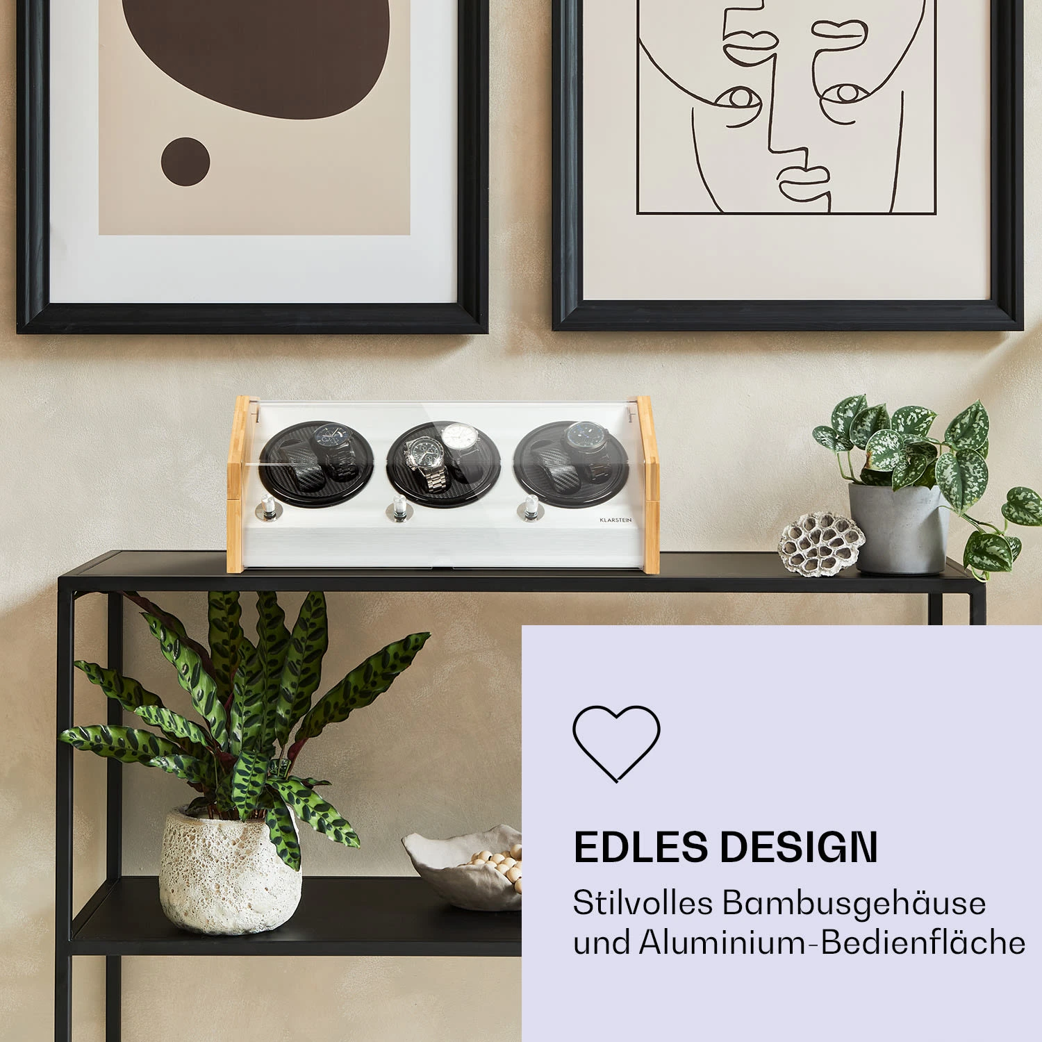 Garonne 6 Uhrenbeweger 6 Uhren 3 Geschwindigkeiten 4 Modi Bambus 4 Garonne 6 Uhrenbeweger 6 Uhren 3 Geschwindigkeiten 4 Modi Bambus – Bild 2