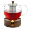Glaswerk Sencha Design-Teekanne Mit Glaswerk Oolong Holz-Stövchen 1,3 L Siebeinsatz -Küchenbedarf Angebote 10036380 yy 0001 titel