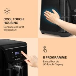 AeroVital Deluxe Heißluftfritteuse 1700W 5,4 Liter Edelstahl -Küchenbedarf Angebote 10036476 de 0004 logo