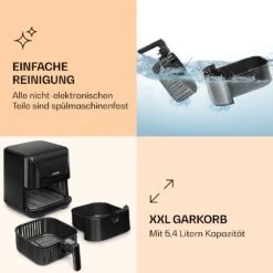 AeroVital Deluxe Heißluftfritteuse 1700W 5,4 Liter Edelstahl -Küchenbedarf Angebote 10036476 de 0006 logo