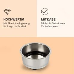 Passionata Espressomaker Siebträger Aluminiumlegierung Zubehör -Küchenbedarf Angebote 10037856 de 0003 logo