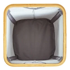 Wäschekorb Eckig Bambus Baumwollleinen Einfacher Aufbau -Küchenbedarf Angebote 10037999 yy 0005 logo