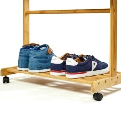 Garderobe Ablage Kleiderständer 57,5 X 173cm Asymmetrisch Bambus -Küchenbedarf Angebote 10038021 yy 0005 logo