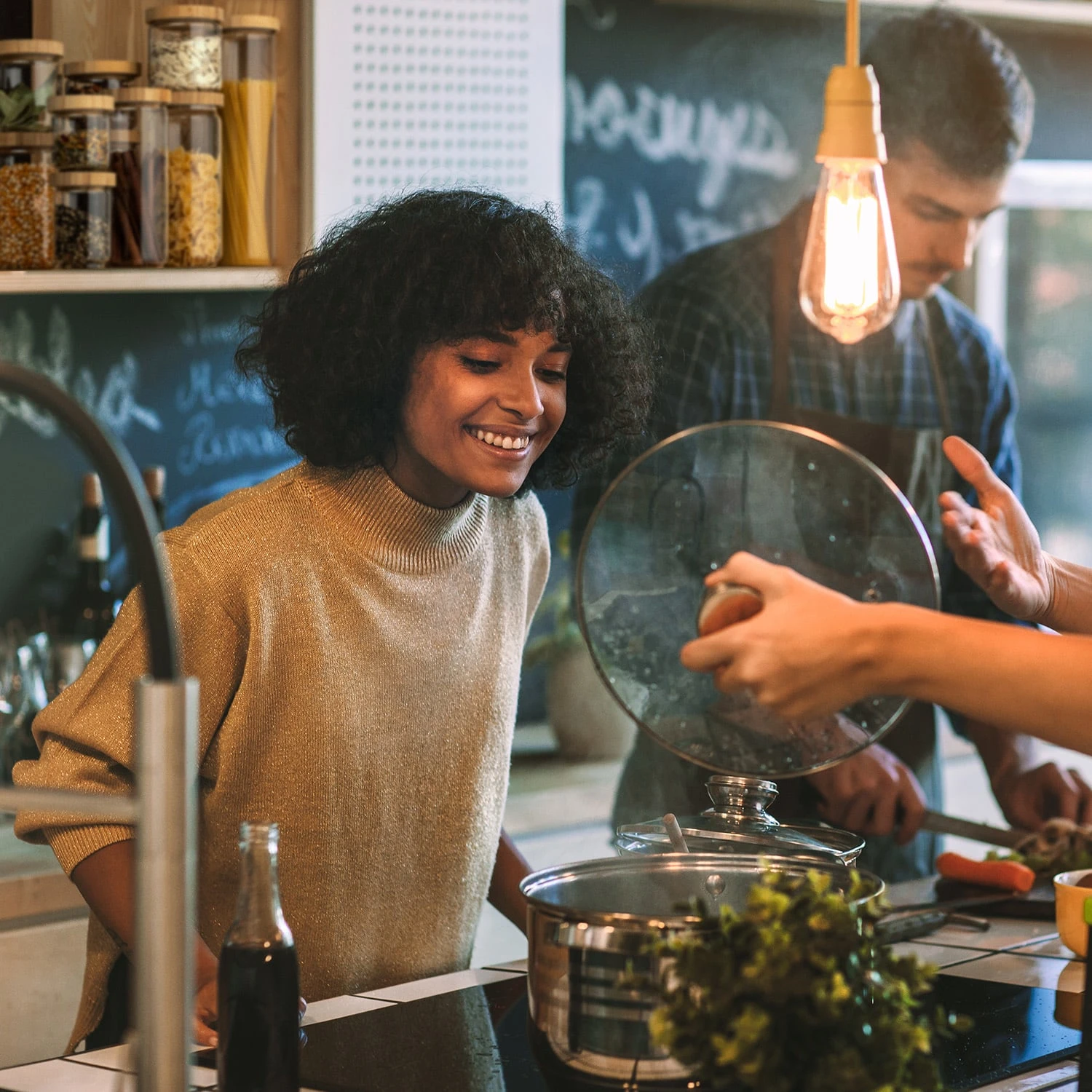 Stapelglas Mit Bambusdeckel 1700 Ml Stapelbar Luftdicht 4 Stapelglas Mit Bambusdeckel 1700 Ml Stapelbar Luftdicht – Bild 2