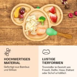 Kindergeschirr Bambusteller & Löffel 250 Ml Inkl. Saugnapf 18 X 18 Cm 11 Kindergeschirr Bambusteller & Löffel 250 Ml Inkl. Saugnapf 18 X 18 Cm -Küchenbedarf Angebote 10038291 de 0004 logo