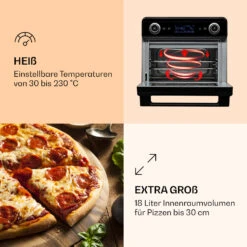 AeroVital Jumbo 3-in-1 Heißluftfritteuse Toaster Dörrautomat 1550 W 18 Liter 13 AeroVital Jumbo 3-in-1 Heißluftfritteuse Toaster Dörrautomat 1550 W 18 Liter -Küchenbedarf Angebote 10038339 de 0004 logo