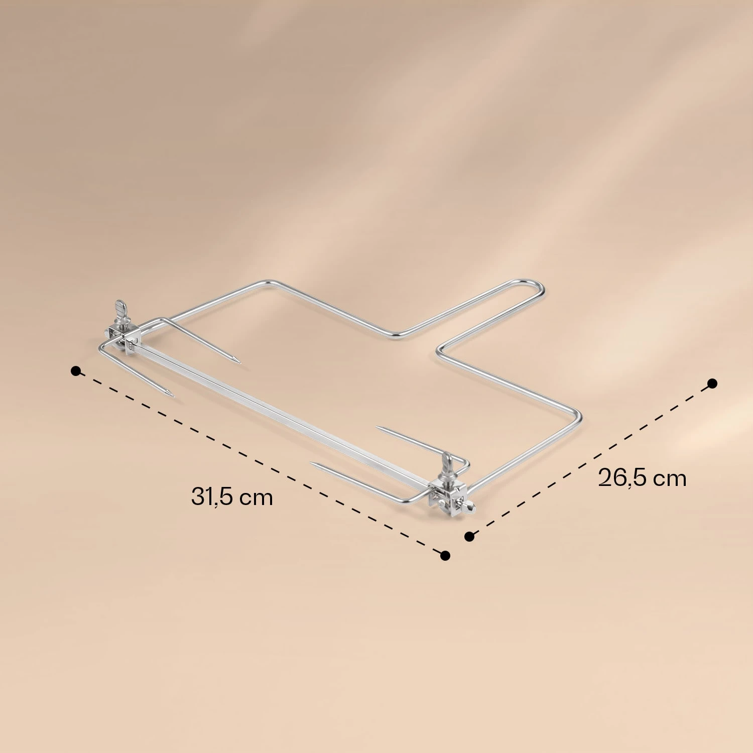 AeroVital Jumbo Heißluftfritteuse Rotisseriespieß & Drehspießheber Edelstahl 6 AeroVital Jumbo Heißluftfritteuse Rotisseriespieß & Drehspießheber Edelstahl – Bild 4