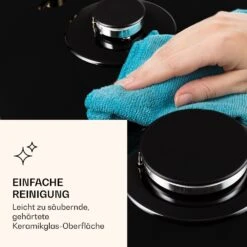 Victoria 5 Gaskochfeld 5-flammig Sabaf-Brenner Glaskeramik Retro-Look -Küchenbedarf Angebote 10038376 de 0007 logo