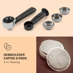 Pausa Espressomaker 1350 Watt 20 Bar Druck Wassertank: 1,4 Liter Edelstahl -Küchenbedarf Angebote 10038393 de 0003 logo