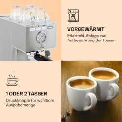 Pausa Espressomaker 1350 Watt 20 Bar Druck Wassertank: 1,4 Liter Edelstahl -Küchenbedarf Angebote 10038393 de 0004 logo