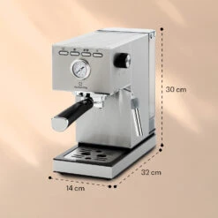 Pausa Espressomaker 1350 Watt 20 Bar Druck Wassertank: 1,4 Liter Edelstahl -Küchenbedarf Angebote 10038393 yy 0008 logo