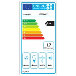 Royal Flush Eco Dunstabzugshaube 60 Cm 576 M³/h A+ 16 Royal Flush Eco Dunstabzugshaube 60 Cm 576 M³/h A+ -Küchenbedarf Angebote 10038407 energy label
