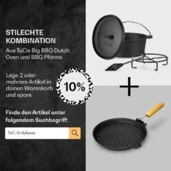 Galloway Dutch Oven 4.5 BBQ-Topf Gusseisen Größe S / 4.5 Qt -Küchenbedarf Angebote 10038580 de 0007 usp