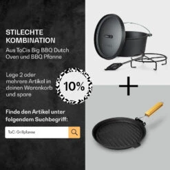 Galloway Dutch Oven 9.0 BBQ-Topf Gusseisen Größe L / 9 Qt -Küchenbedarf Angebote 10038582 de 0007 usp