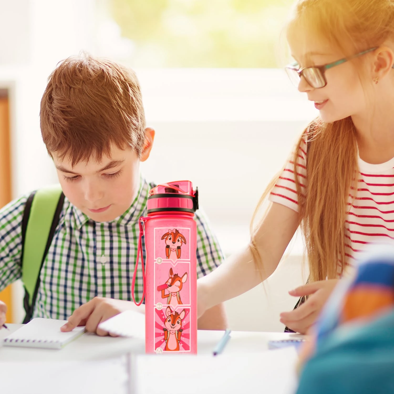 Lyseren Kindertrinkflasche 600 Ml Trinkskala Auslaufsicher Fruchtfilter 4 Lyseren Kindertrinkflasche 600 Ml Trinkskala Auslaufsicher Fruchtfilter – Bild 2