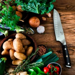 Alpha-Royal German 7" Santokumesser 56 HCR Edelstahl -Küchenbedarf Angebote 10039005 yy 0003 logo