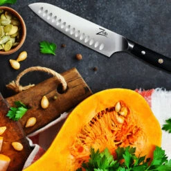 Alpha-Royal German 7" Santokumesser 56 HCR Edelstahl -Küchenbedarf Angebote 10039005 yy 0005 logo