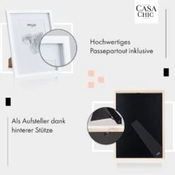 Everton Bilderrahmen Rechteckig 40 X 30 Cm Fotos Passepartout Glas -Küchenbedarf Angebote 10039289 de 0004 usp