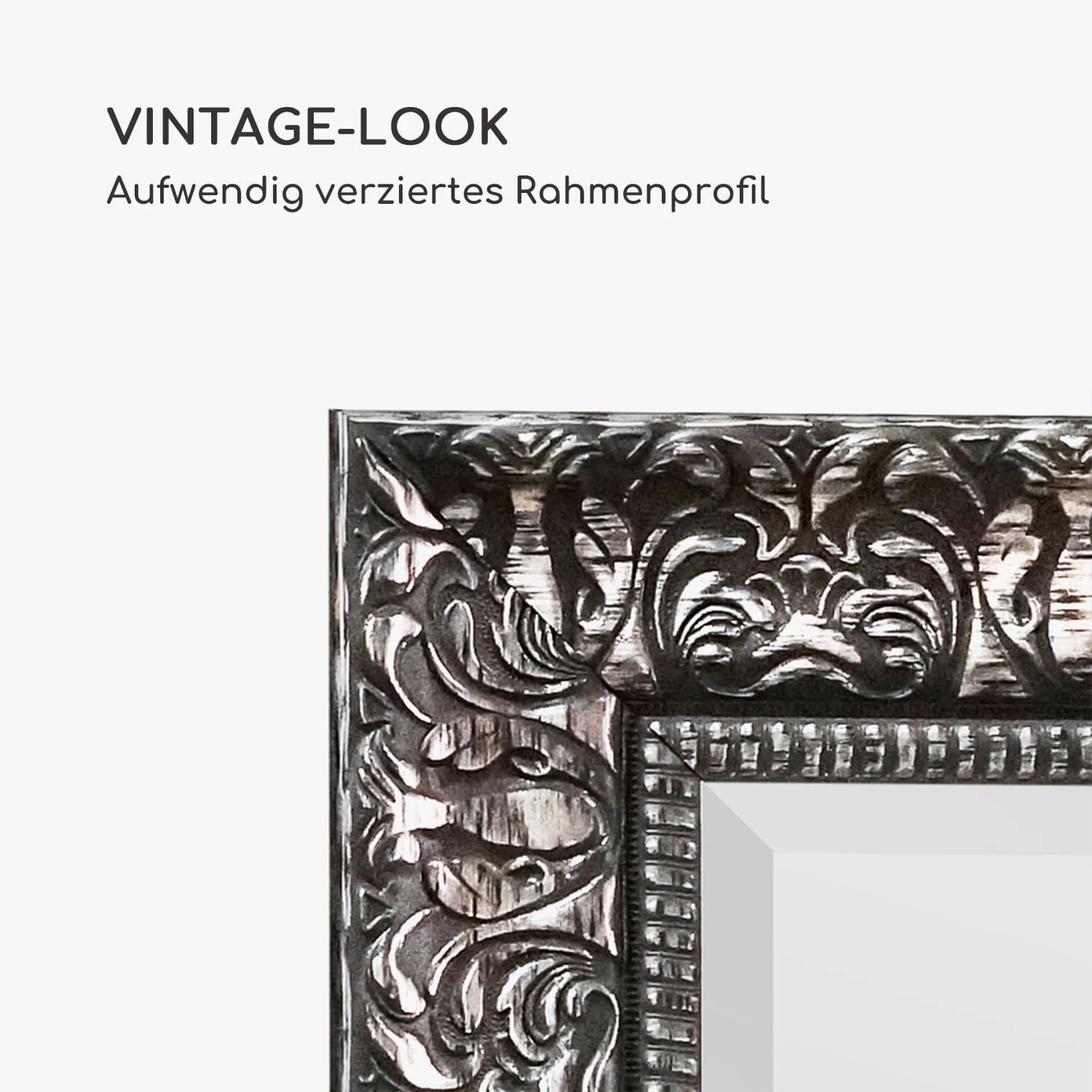 Manresa Wandspiegel Holzrahmen Rechteckig 90 X 60 Cm Vintage 6 Manresa Wandspiegel Holzrahmen Rechteckig 90 X 60 Cm Vintage – Bild 4