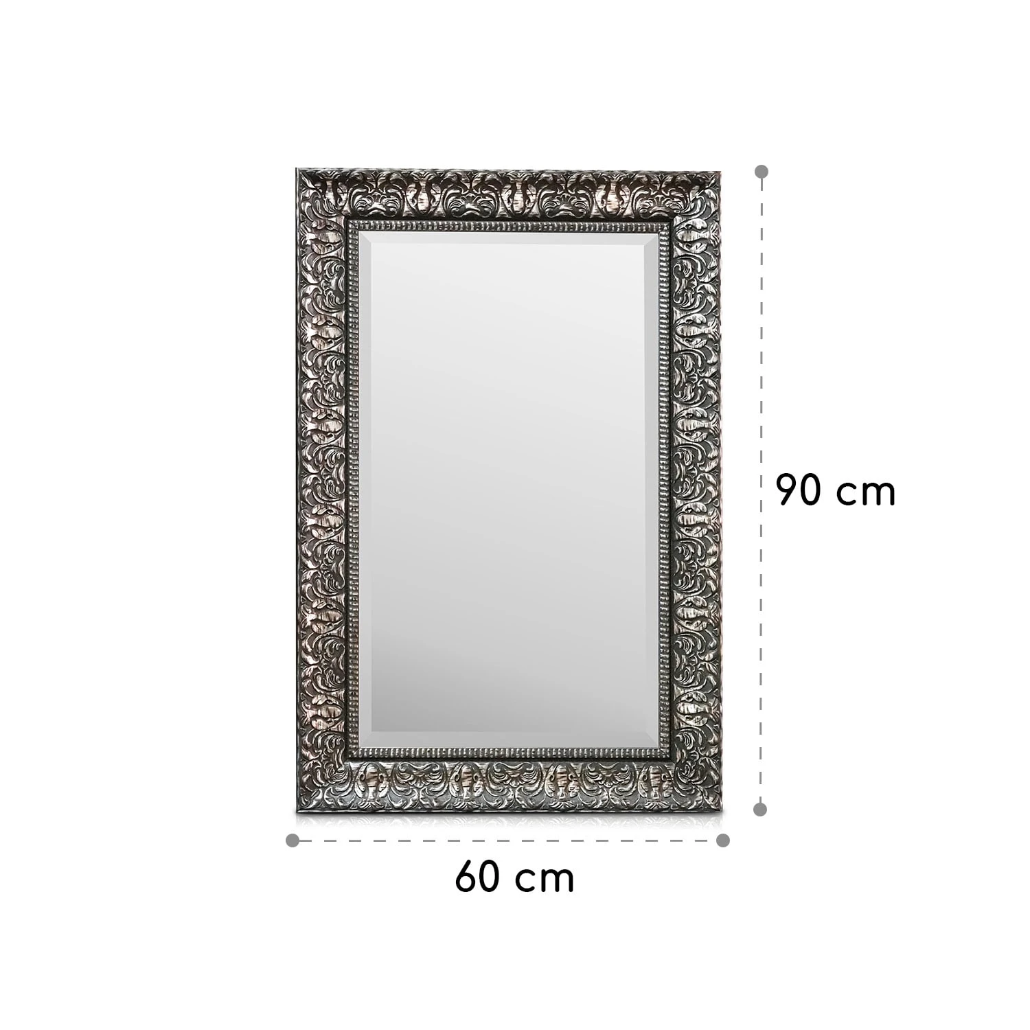 Manresa Wandspiegel Holzrahmen Rechteckig 90 X 60 Cm Vintage 9 Manresa Wandspiegel Holzrahmen Rechteckig 90 X 60 Cm Vintage – Bild 7