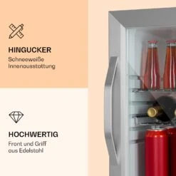 Beersafe M Crystal White Kühlschrank 33 Ltr 2 Böden Glastür Edelstahl -Küchenbedarf Angebote 10039423 de 0003 logo