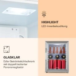 Beersafe M Crystal White Kühlschrank 33 Ltr 2 Böden Glastür Edelstahl -Küchenbedarf Angebote 10039423 de 0004 logo