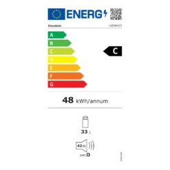 Beersafe M Crystal White Kühlschrank 33 Ltr 2 Böden Glastür Edelstahl -Küchenbedarf Angebote 10039423 energy label