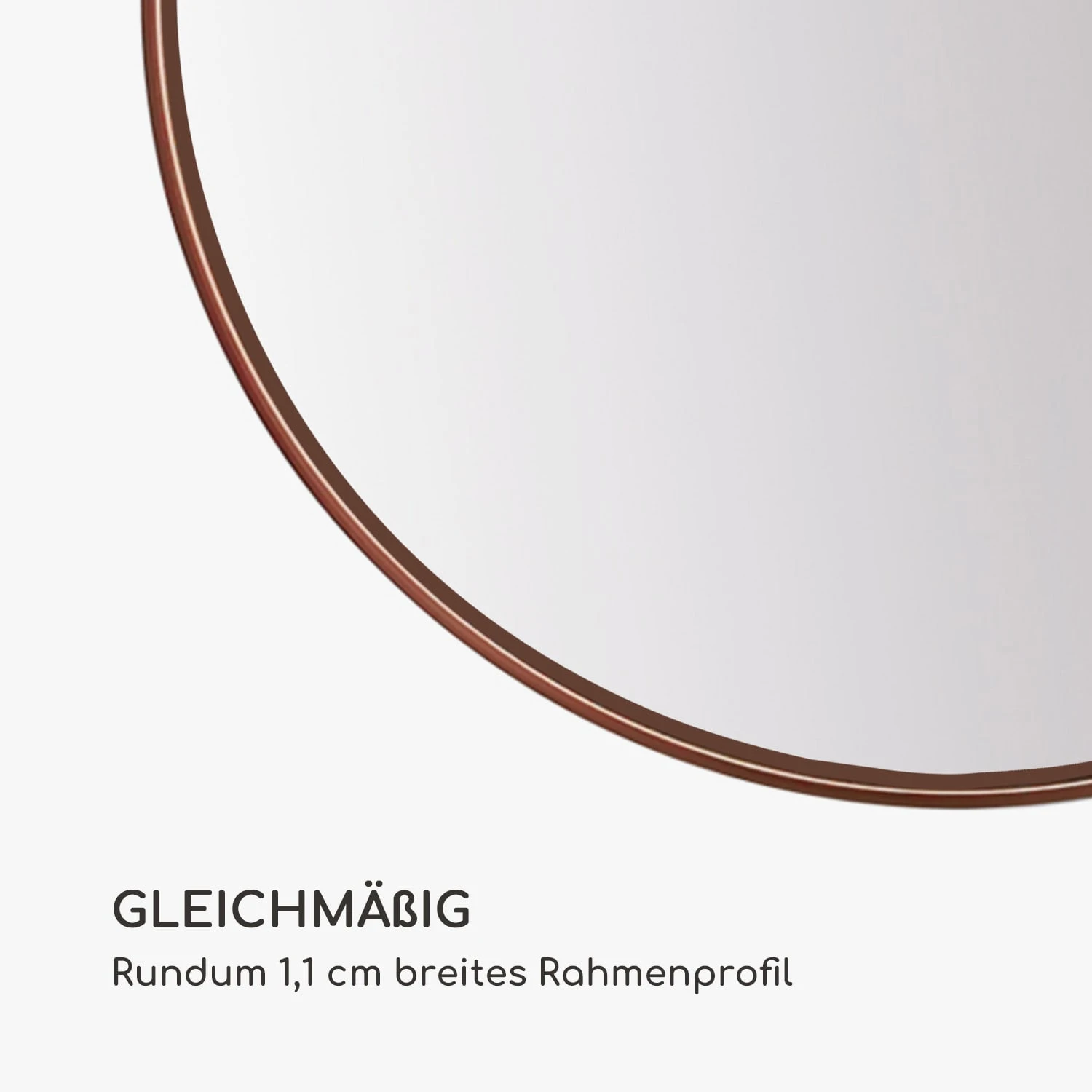 Fournier Wandspiegel Metallrahmen Rund Ø 40 Cm 7 Fournier Wandspiegel Metallrahmen Rund Ø 40 Cm – Bild 5