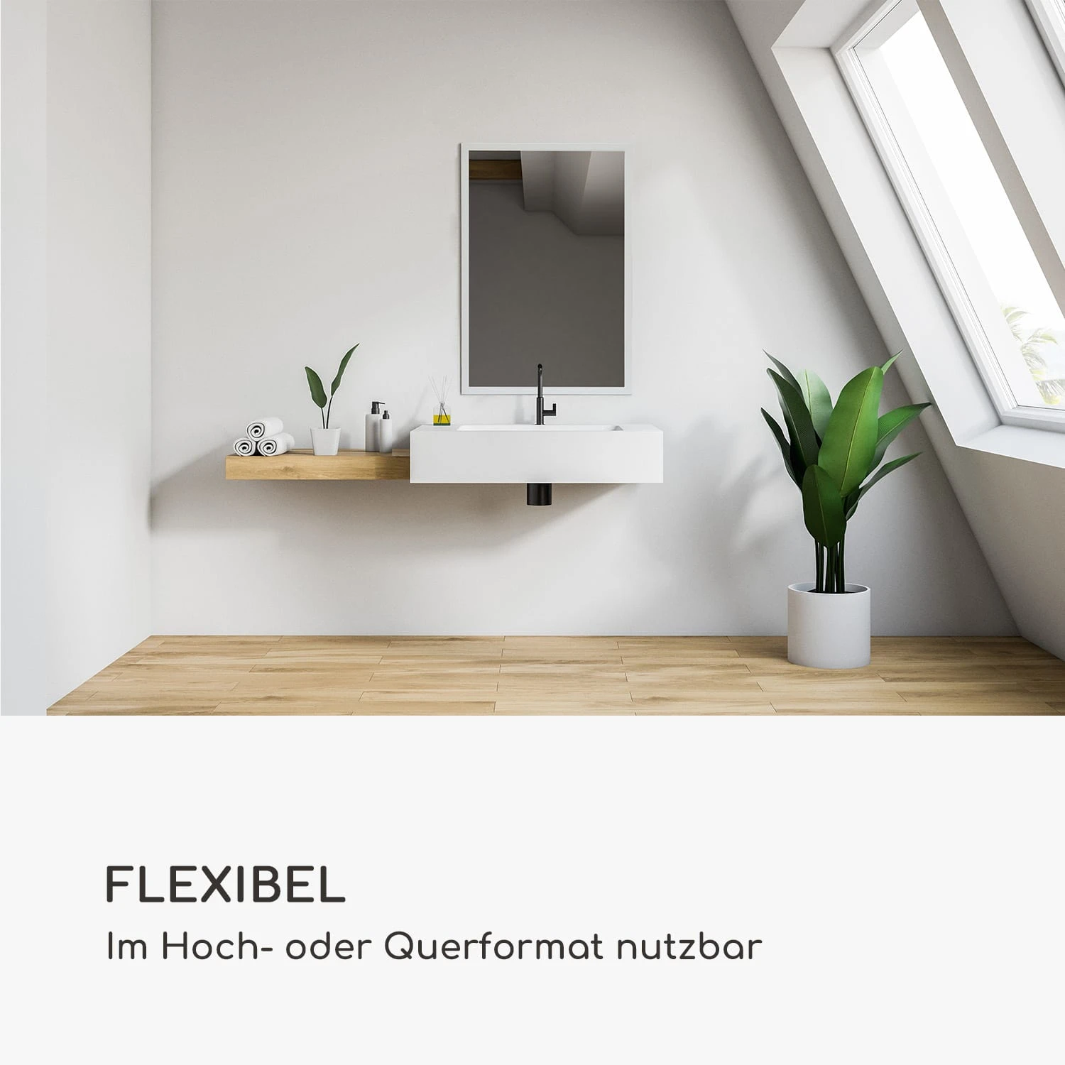 Arsenal Wandspiegel Echtholz Rechteckig 90 X 60 Cm 4 Arsenal Wandspiegel Echtholz Rechteckig 90 X 60 Cm – Bild 2