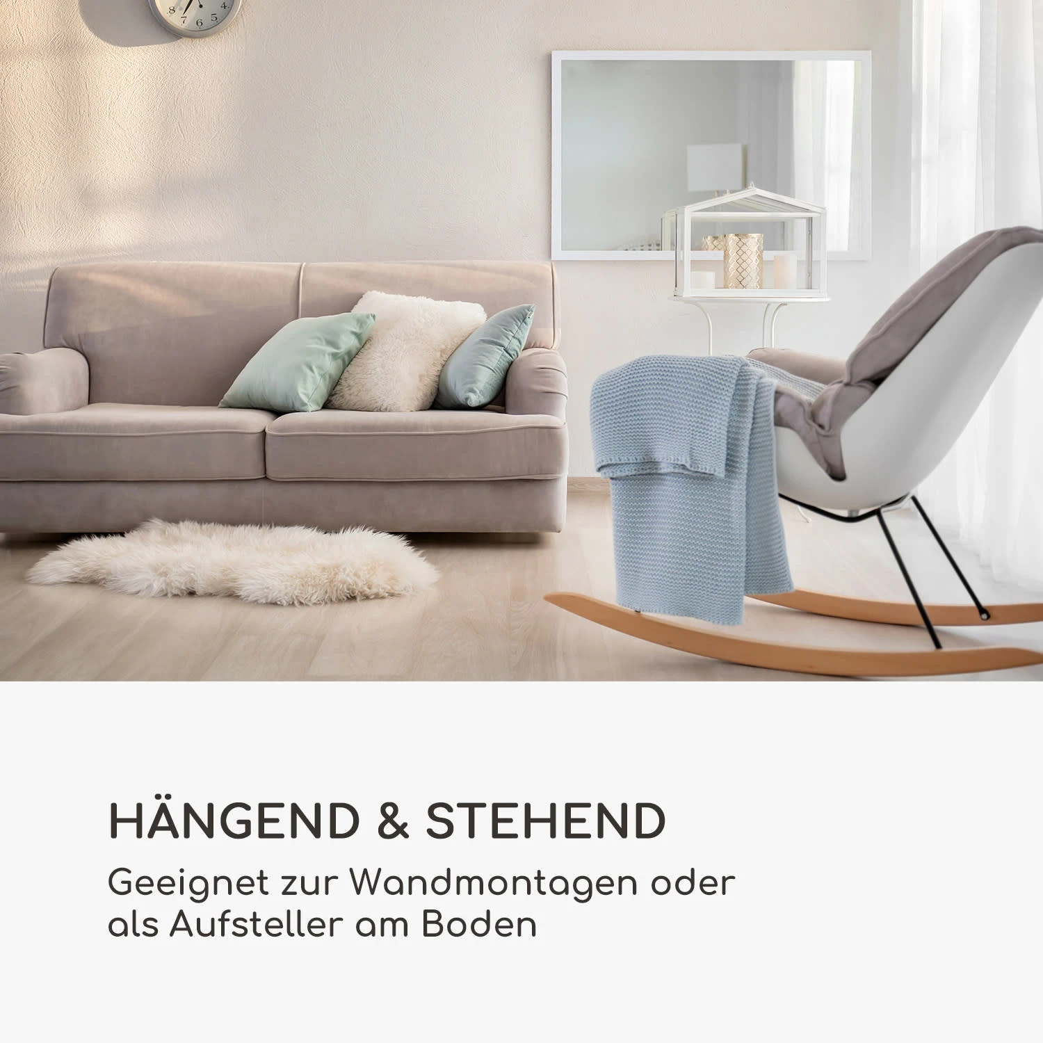 Arsenal Wandspiegel Echtholz Rechteckig 90 X 60 Cm 5 Arsenal Wandspiegel Echtholz Rechteckig 90 X 60 Cm – Bild 3