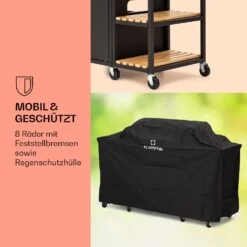 Jersey Outdoor Kitchen Gasgrill 20,7 KW 5+1 Brenner Mobil Regenschutz -Küchenbedarf Angebote 10039855 de 0007 usp