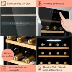 Vinamour 16 Uno Weinkühlschrank 16Fl./42l 5-18°C 41dB Glas -Küchenbedarf Angebote 10039897 de 0005 usp