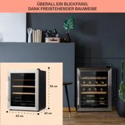Vinamour 16 Uno Weinkühlschrank 16Fl./42l 5-18°C 41dB Glas -Küchenbedarf Angebote 10039897 de 0006 usp