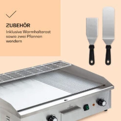 Grillmeile 4400 Elektrogrill Plancha 2x2200W Grillplatte Edelstahl -Küchenbedarf Angebote 10039915 de 0006 logo
