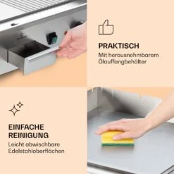 Grillmeile 4400 Elektrogrill Plancha 2x2200W Grillplatte Edelstahl -Küchenbedarf Angebote 10039915 de 0007 logo