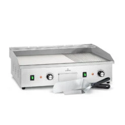 Grillmeile 4400 Elektrogrill Plancha 2x2200W Grillplatte Edelstahl
