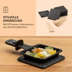 Entrecote 2-in-1 Raclette-Grill & Fondue Naturstein 1100W 8 Personen -Küchenbedarf Angebote 10039922 de 0006 logo