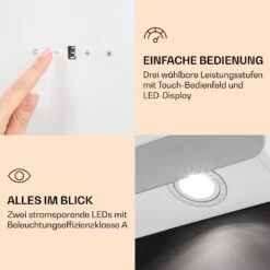 Aurora Eco 90 Dunstabzugshaube 550 M³/h 90cm Kopffrei Ambientelicht -Küchenbedarf Angebote 10039930 de 0005 logo