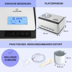 Dolce Bacio Smart Eiscremebereiter Yogurtmaker Kompressor 2 Liter WiFi Touch Edelstahl 15 Dolce Bacio Smart Eiscremebereiter Yogurtmaker Kompressor 2 Liter WiFi Touch Edelstahl -Küchenbedarf Angebote 10040048 de 0006 logo