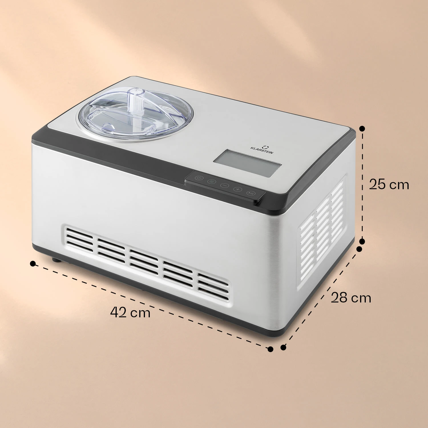 Dolce Bacio Smart Eiscremebereiter Yogurtmaker Kompressor 2 Liter WiFi Touch Edelstahl 10 Dolce Bacio Smart Eiscremebereiter Yogurtmaker Kompressor 2 Liter WiFi Touch Edelstahl – Bild 8